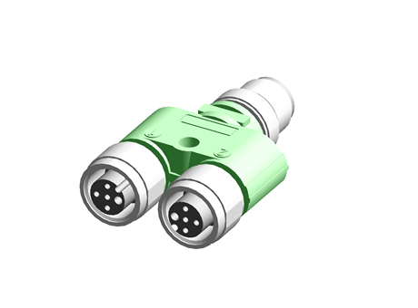 SAC-3P-M12Y/2XM12FS PE