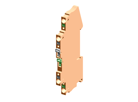 Knife-disconnect terminal block