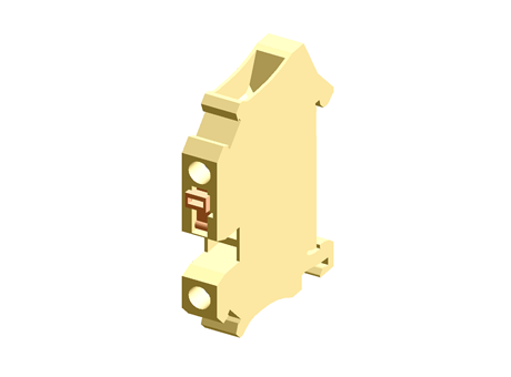 Knife-disconnect terminal block