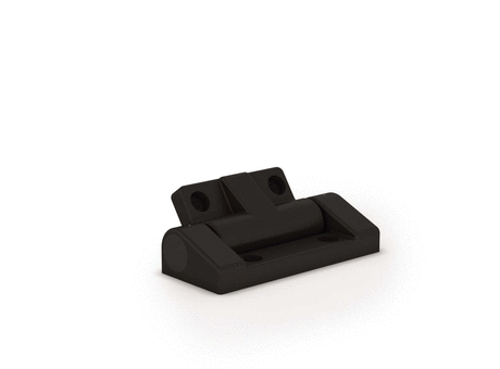 Soft-close dampening hinges in plastic