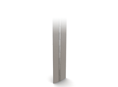 Rolled knuckle continuous hinge - 76 mm width