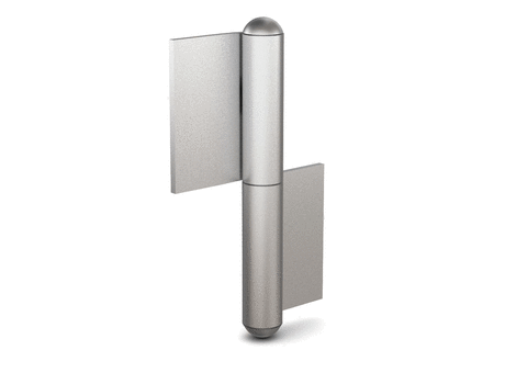 Flag hinge without washer - flat knuckle