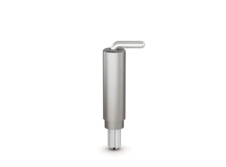 Concealed weld-on springloaded pin hinge