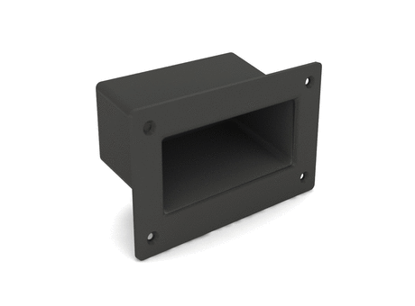 Screw-on flush handle 131 x 79 mm
