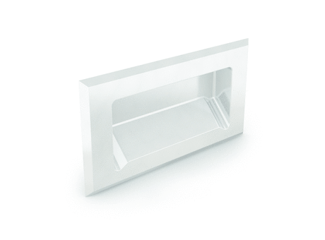 Bolt-on flush handle 120 x 62 mm
