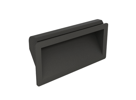 Snap-in flush handle 90 x 40 mm