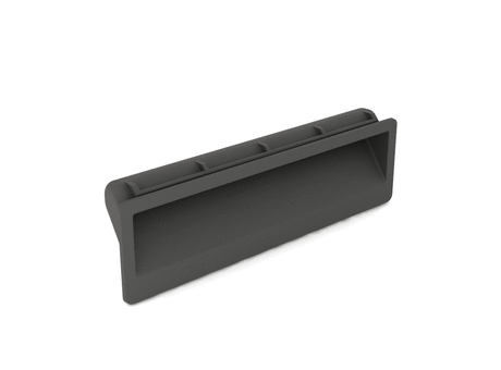 Snap-in flush handles 137.4 x 37.4 mm or 140 x 36 mm