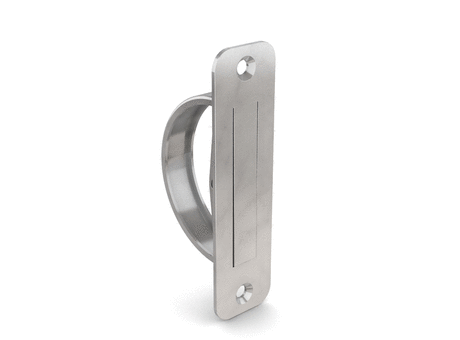 Retractable flush handles in stainless steel