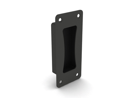 Screw-on recessed grab handle