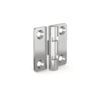 Hinge with stop at 60°