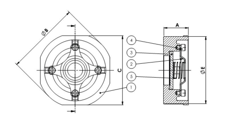 POLIX - Free CAD models - WAFER SPRING CHECK VALVE, STAINLESS STEEL ...