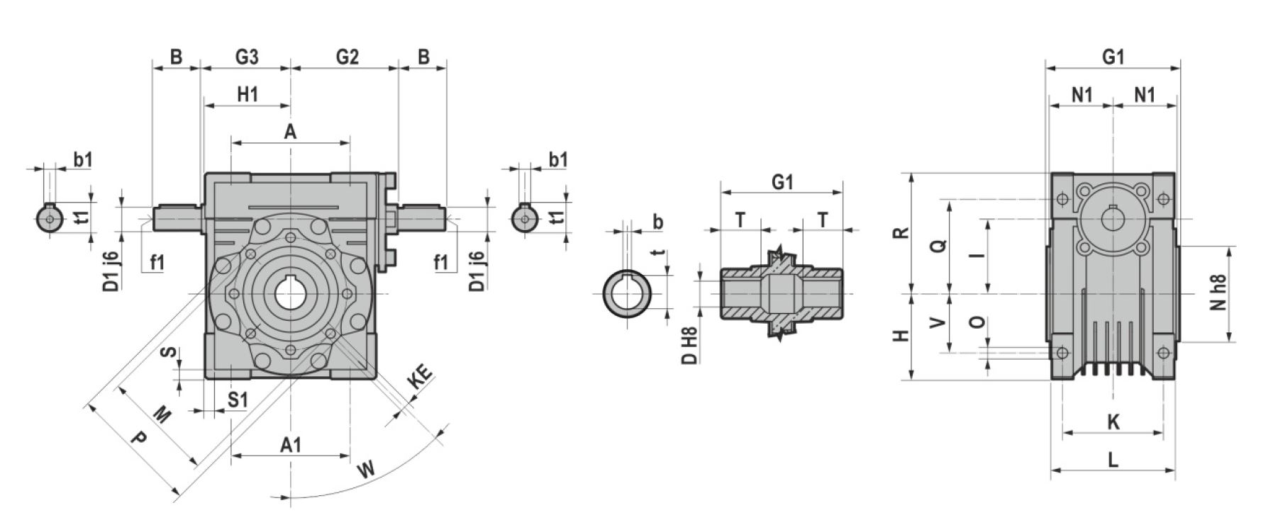 PUJOL, a TECO Group company - Free CAD models - LA worm gear reducer ...