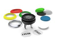 LUMOTAST 16, pushbutton, round collar, C-LAB
