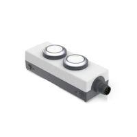 RAFI Group - 免费 CAD 模型 - E-BOX M12，2个发光按键 FLEXLAB - TraceParts
