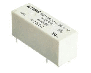 Miniature PCB power relays, Contacts: 1CO, 1NO; rated load AC1 – (1CO) 8 A/250 V AC, (1NO) 10 A/250 V AC; for PCB; DC colis - of up to 24 V DC, low coil power 0,22 ... 0,25 W
