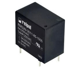 Miniature PCB power relays, Contacts: 1CO, 1NO; rated load AC1 – (1 NO) 5 A/250 V AC, 10 A/125 A; for PCB; DC coils - of up to 24 V DC, low coil power 0,20 W (sensitive version) or 0,45 W (standard version)
