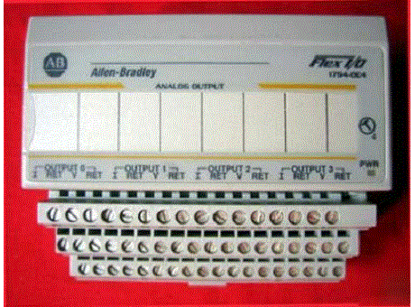 FLEX I/O module, 4 analog outputs, mA or V