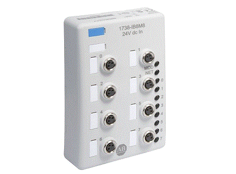 ArmorPoint module, 8 24VDC sinking inputs, M8 connector