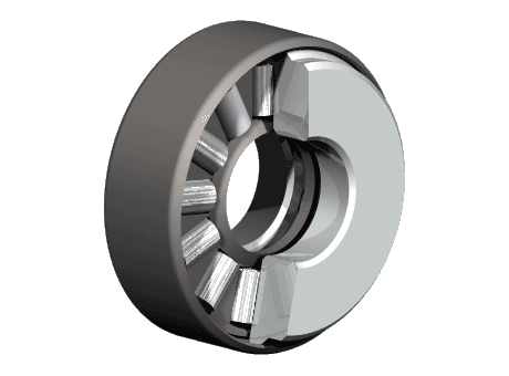 AXZ Needle thrust bearing with incorporated plate
