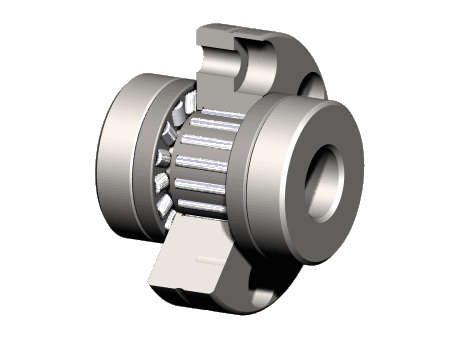 AXNBT Precision combined bearing with adjustable axial preload - with fixing holes