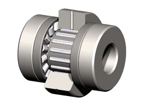 AXNB Precision combined bearing with adjustable axial preload