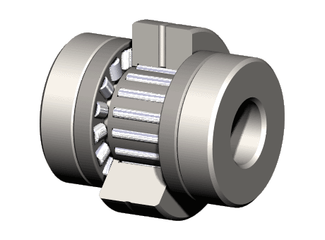 AXNB Precision combined bearing with adjustable axial preload