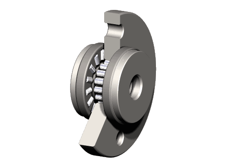 AXNBT Precision combined bearing with adjustable axial preload - with fixing holes