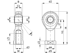Dimensioned drawing