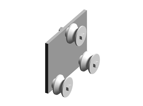 Roller assembly with 3 "V" shaped rollers