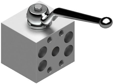 2/2-way ball valves with flange connection ISO6162-2 (SAE) direct flangable DN13 - 76 UNC