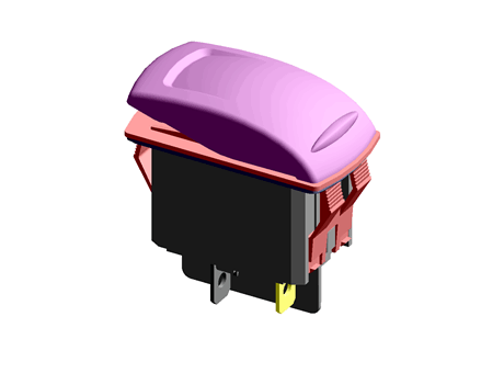 IP68 SP on-off rocker switch,10A