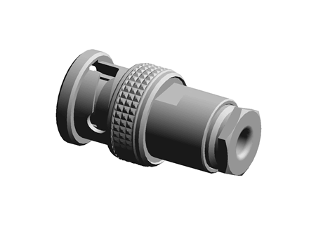 BNC STRAIGHT PLUG WITH CABLE GLAND