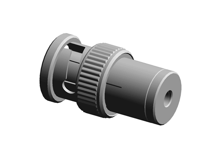 NiPt BNC plug termination,75ohm 0 - 1GHz