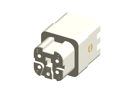 Rectangular Opening Socket RS Americas - Free CAD models - Rectangular Socket Insert, 4+PE, Size ...