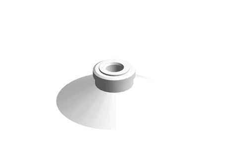 Mark-free Flat Vacuum Pad 50mm pad dia