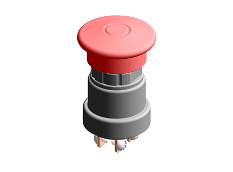 Push Button Panel Cad RS Americas - Free CAD models - Push Button Switch, 22 (Dia)mm, DPST ...