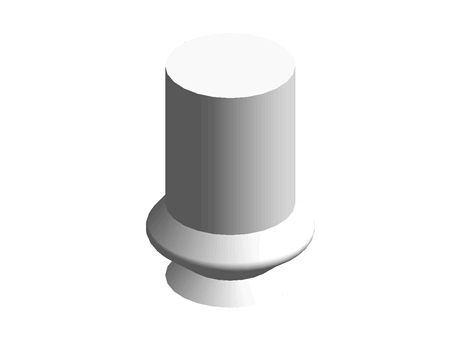 Silicone bellows pad for suction cup,6mm