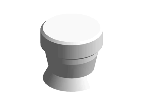 NBR flat pad with rib,10mm dia.