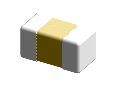 0402 C0G ceramic capacitor, 50V 2.7pF