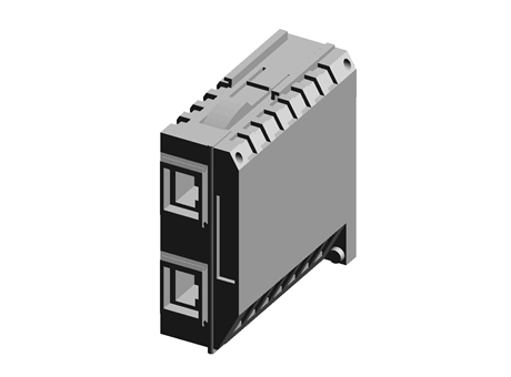 INTERFACE MODULE, TWO TWISTED-PAIR PORTS