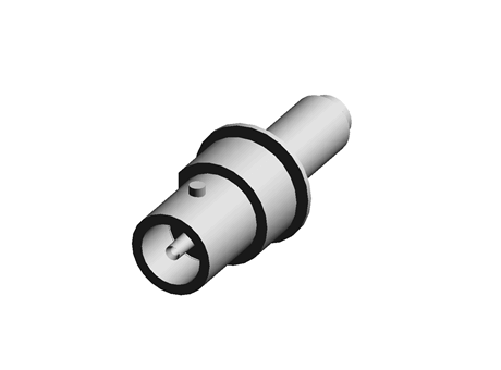 Bulkhead cable crimp plug for RG 179