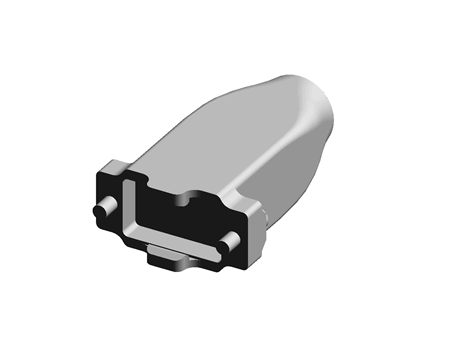 9 Way Shielded Str D Hood, 4-40U Screws
