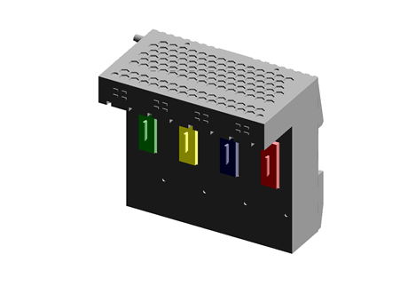 Expansion Module, 8 Ports, DIN Rail
