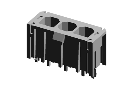 RS Americas - Free CAD models - 3way PCB header vertical socket,14 ...