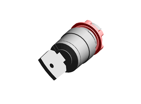 Cabezal de interruptor de llave ZB5AG2 Schneider Electric, 2 Posiciones, Enclavamiento