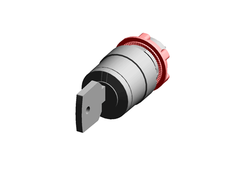 Cabezal de interruptor de llave ZB5AG3 Schneider Electric, 3 Posiciones, Enclavamiento