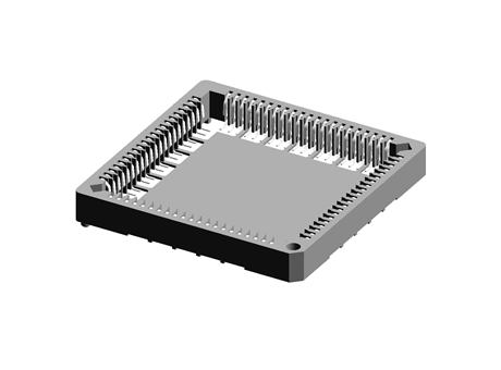 Preci-Dip 84 针 1.27mm 节距 SMT 母座 PLCC 针座, 锡 电镀触点, 1A