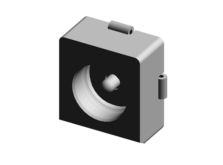 Male Straight Surface Mount 50Ω OMST Connector, Solder Termination,0 → 6GHz