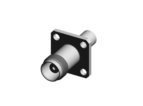 TE Connectivity Straight Standard 50Ω Panel Mount TNC Connector, Solder Termination, Coaxial