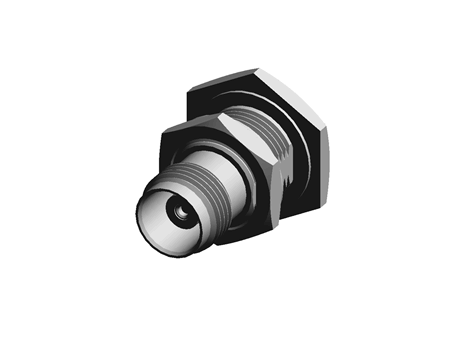 TE Connectivity Straight 50Ω Panel Mount TNC Connector, Solder Termination, RG402